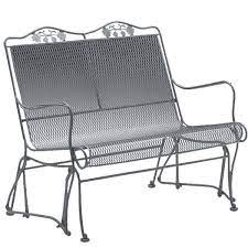 Briarwood Wrought Iron Loveseat Glider