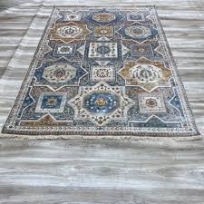 georgian carpet samba silk 0652a cyan