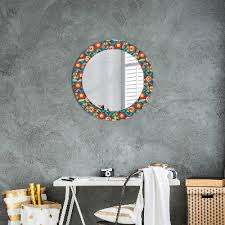 Round Decorative Wall Mirror Geometric