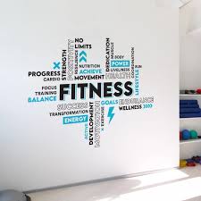 Fitness Vinyl Gym Wall Decal