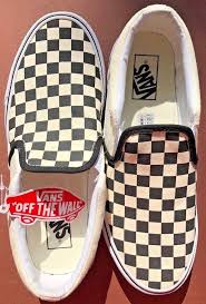 Checkered vans black and white slip on shoes mens 5.5 womens 7 top rated seller. Vans Classic Checkerboard Slip On Black Off White Check New With Tag No Box M Vans Skateshoe Vans Checkerboard Slip On Vans Off The Wall Vans Checkerboard