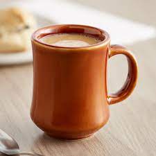 bell shaped 7 oz stoneware coffee mug