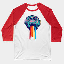 Printed T Shirt Hoodie Spreadshirt Vomiting Gorilla Graffiti Multicolored Ape Logo Png Clipart