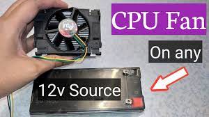 eng how to run cpu fan on 12v battery