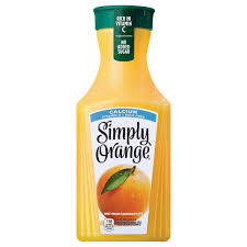 simply orange juice with calcium pulp