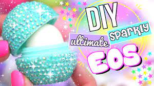 diy sparkly eos lip balm you