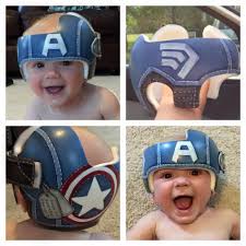 Captain America Helmet Doc Band Baby Helmet Doc Band