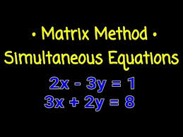 How To Solve Simultaneous Equations