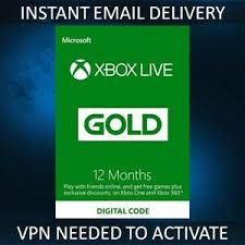 Xbox live gold subscription card 1 month global xbox live. 12 Month Xbox Live Gold Membership Xbox One Xbox 360 Brazil Vpn Required Ebay