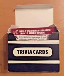 How much do you know about the wwf and the world wrestling federation wrestlers? Wwf Tarjetas De Juego De Trivia World Wrestling Federation Trivia Tarjetas Wwe Vintage 1998 Ebay