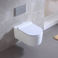 Wall Hung Toilet With Uf Slim Seat