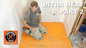 ditra heat installation part 2 cable