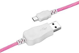 Pink As Described Lekode Mircro Usb For Android Phone Lighting Cable Line With Led Flowing Smart Charging With Data Sync Lightning Cables