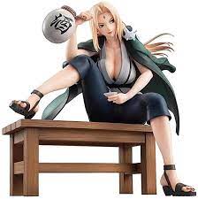 Tsunade figure sitting on a couch
