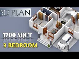 1700 Sqft 3d Plan Kerala House Design