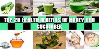 Top 20 Health Benefits Of Honey And Cucumber Crazy Masala Food gambar png