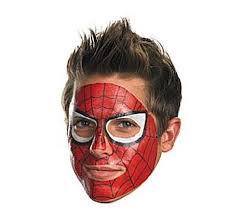 spiderman face tattoo costume holiday