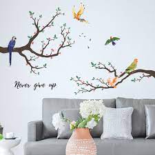 A Set Of Bird Branches Wall Stickers