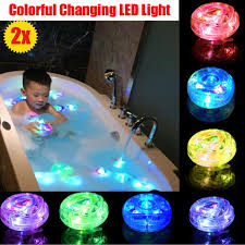 2pcs Bath Light Up Toys Led Lamp Floating Tub Light Shower Lamp Toy Kids Baby Bathroom Accessories Shower Time Tub Swimming Pool Colorful Changing Walmart Com Walmart Com