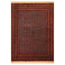 tribal turkomen wool silk rug