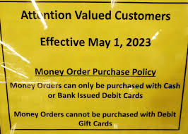 accept debit giftcards for money orders