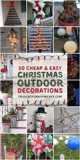 Just search christmas ornaments and you will find lots of them. 50 Cheap Easy Outdoor Christmas Decorations Prudent Penny Pincher