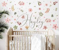 Baby Name Wall Decal Name Above Crib