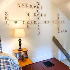 how to make scrabble wall art with