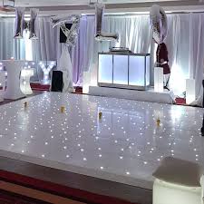 white sparkling led dance floor event