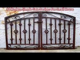 30 modern simple steel gate designs for