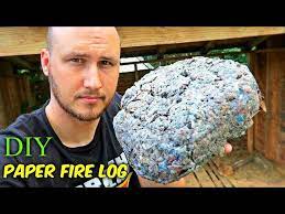 How To Make Paper Fire Log