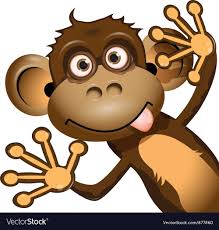 funny monkey royalty free vector image