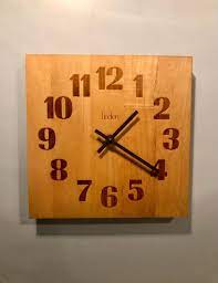 Vintage Square Wall Clock By Linden