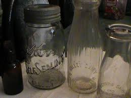 Rare Glass Milk Bottles Found Under Old