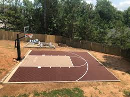 30x30 basketball half court floor kit