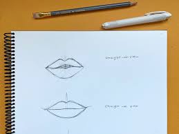 to draw lips in this step by step tutorial