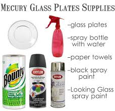 Mercury Glass Plates Diy Idea Using