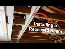 how to install a recessed beam after