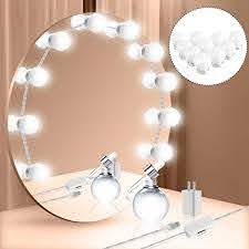Vanity Mirror Lights Kit Hollywood Style Led Vanity Lights Makeup Lighting Fixture Strip With 10 Dimmable Light Bulbs Dimmer Usb Phone Adapter Charger For Makeup Vanity Table Bathroom Dressing Room Amazon Com