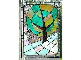 stained glass window panel modern