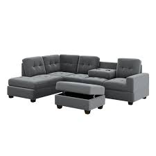 Sectional Sofa W Reversible Chaise