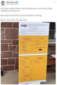 Specimen ballots are provided on yellow, blue or peach colored paper at the elections office. Misleading Social Media Posts Misrepresenting Party Sample Ballots Levittownnow Com