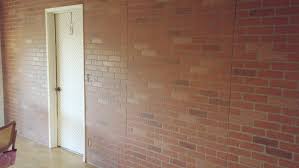 Living Room Makeover Faux Brick Wall
