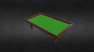 pool table 3d models sketchfab