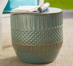 Ceramic Ethnic Outdoor Side Table
