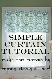 how to make curtains a simple sewing