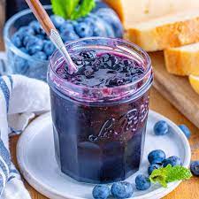 blueberry jam with fresh or frozen