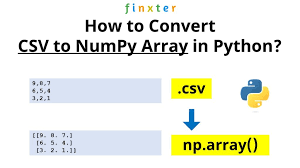 convert a csv to numpy array in python