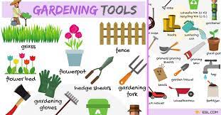 garden equipment names of garden tools