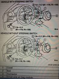 Torque Specs For Airbag Bolts Steering Wheel Nut 2007 Nc